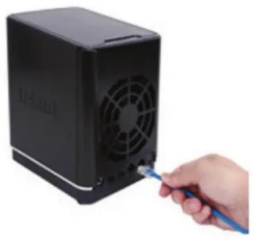D-LINK DNS340L - Connexion du cable Ethernet - 1