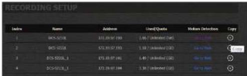 D-LINK DNS340L - My Surveillance - Configuration - Configuration de l'enregistrement - 3