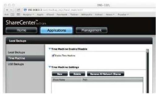 D-LINK DNS340L - Time Machine - Supprimer un volume - 5