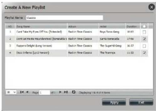 D-LINK DNS340L - My Music - Créer une playlist - 4