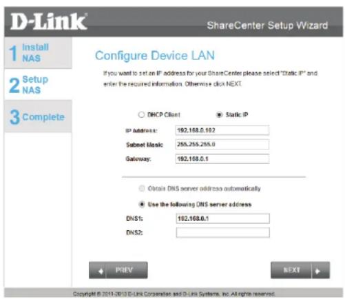 D-LINK DNS340L - Configuration du NAS - 5