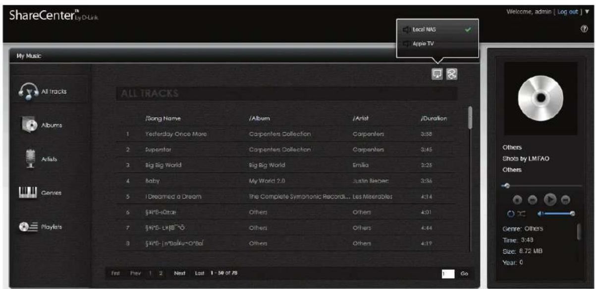 D-LINK DNS340L - Ma musique - 2