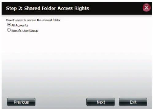 D-LINK DNS340L - Assistant Ajouter/Modifier des partages réseau - 3