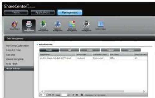 D-LINK DNS340L - Creation d'un volume virtuel - 3
