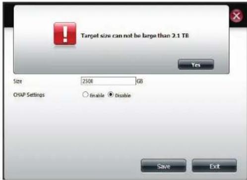 D-LINK DNS340L - Creation d'une cible iSCSI - 3