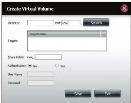 D-LINK DNS340L - Creation d'un volume virtuel - 1