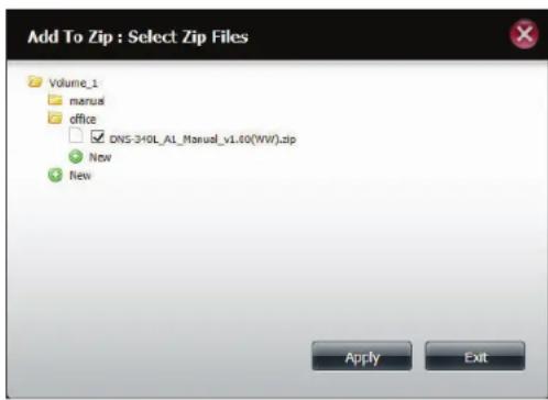 D-LINK DNS340L - Ajout au zip - 2