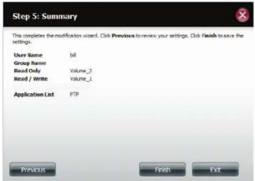 D-LINK DNS340L - Modification des utilisateurs - 7