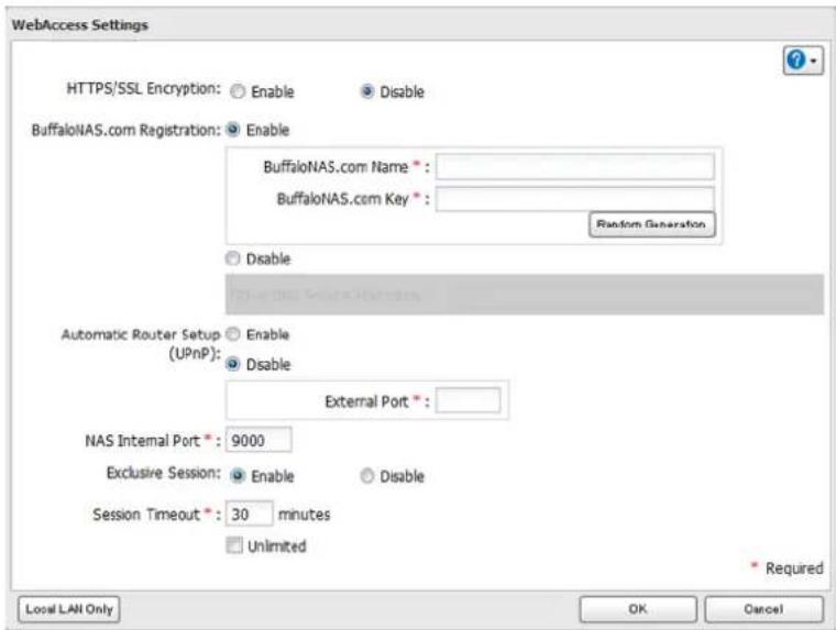 BUFFALO LinkStation 420 NVR - Configuration à partir des Advanced Settings (Paramètres avances) - 4
