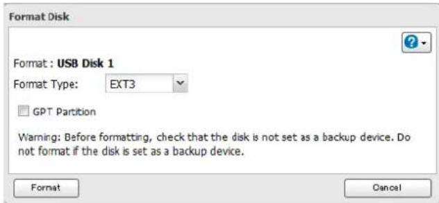 BUFFALO LinkStation 420 NVR - Formatage des disques durs externes - 1
