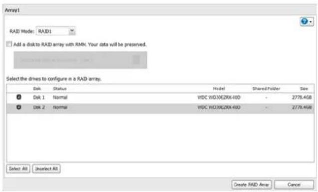 BUFFALO LinkStation 420 NVR - Modification du mode RAID - 5