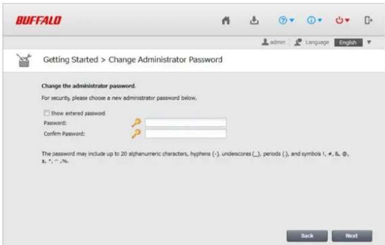 BUFFALO LinkStation 420 NVR - Modification du mot de passer administrateur et ajust d'un dossier partagé - 3