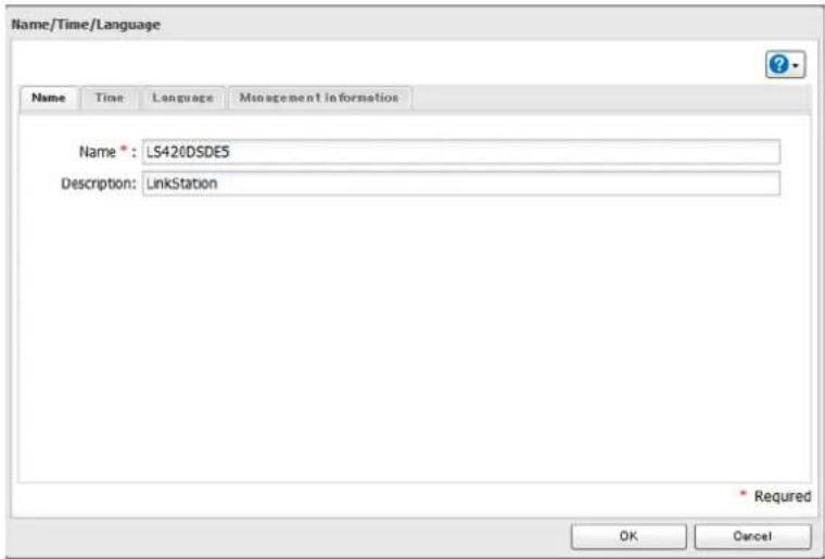 BUFFALO LinkStation 420 NVR - Nom, date, heures et langue - 4