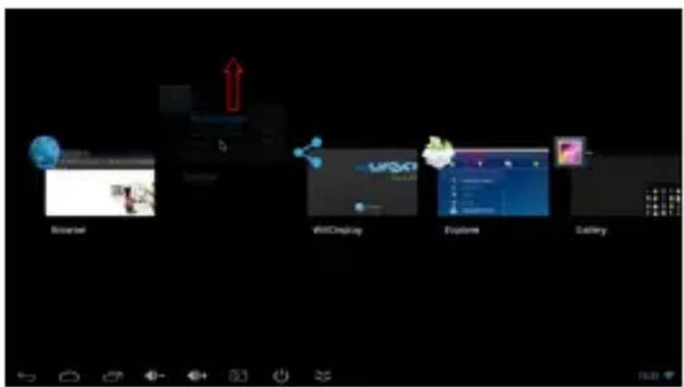 Billow MD02TV - Como cerrar aplicaciones - 1