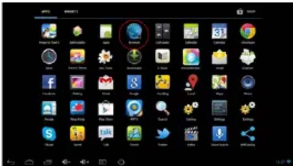 Billow MD02TV - How to open applications - 1