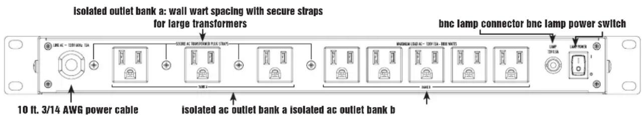 Furman P1800 AR - SPECIFICATIONS - 2