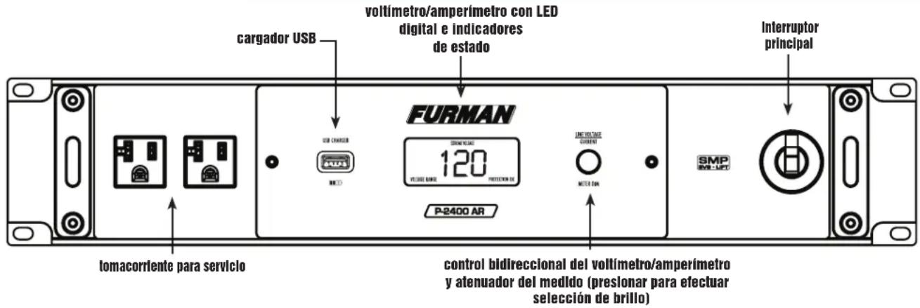 Furman P2400 AR - ESPECIFICACIONES - 1