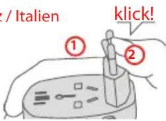 SKROSS PRO World - Einrichten des Schweiz / Italien Steckers - 3