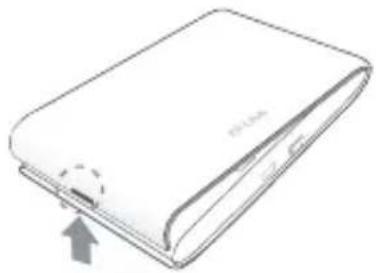 TP-LINK M7310 - Einsetzen der SIM-Karte und des Akkus - 1