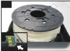 XYZ PRINTING RFPLCXEU00D - Changer le filament et la puce - 1