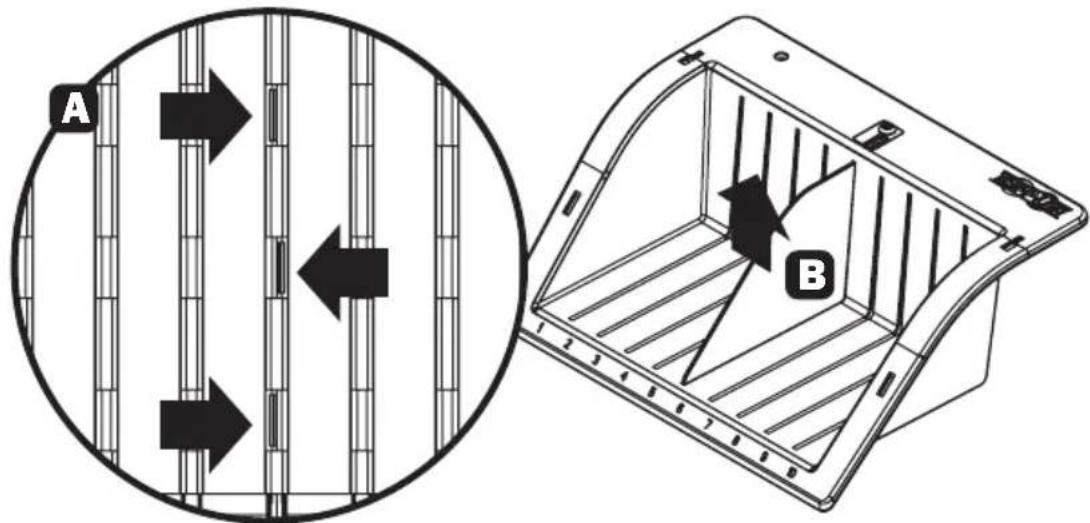 Tripp Lite CSD1006USB - Réglage des diviseurs de l'étagère de rangement (tous les modèles) - 1