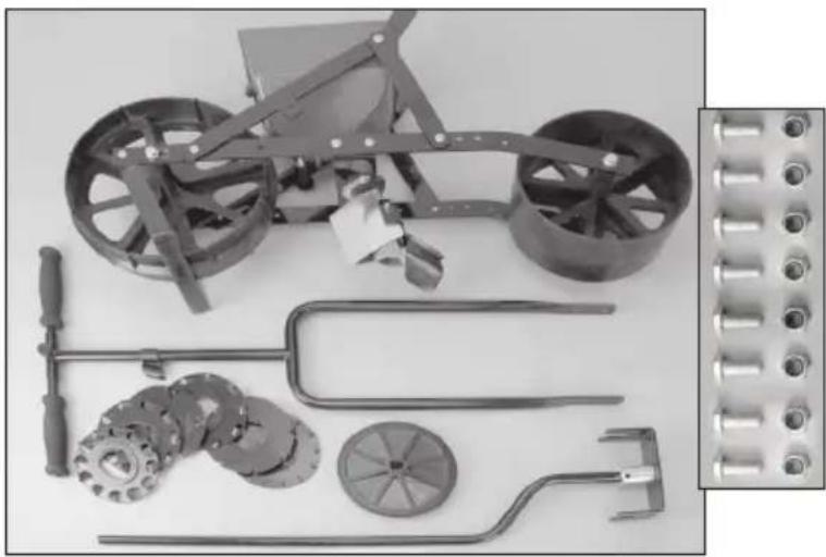Chapin Garden Seeder W 6 Seed Plates 8701B - VÉRIFIER LA PRÉSENCE DE TOUTES LES PIÈCES NÉCESSAIRES : - 1