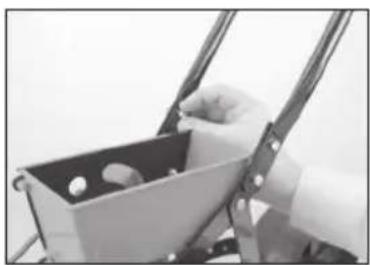 Chapin Garden Seeder W 6 Seed Plates 8701B - Assemble Bottom Handle to Hopper/Wheel Assembly - 1