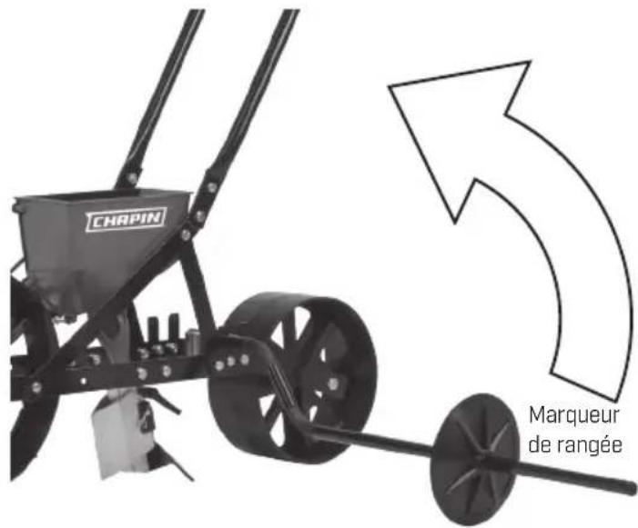 Chapin Garden Seeder W 6 Seed Plates 8701B - Assemblage du marqueur de rangée - 5