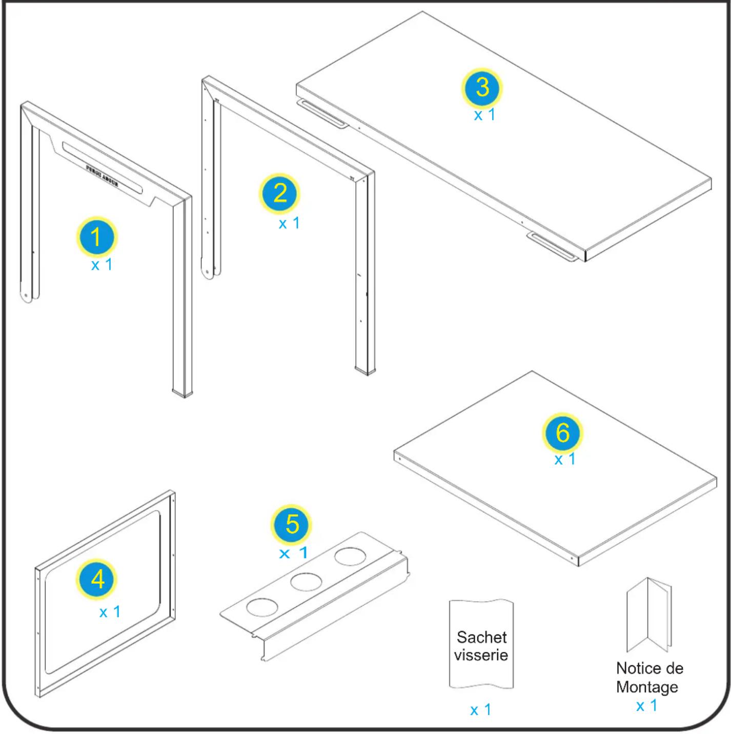 FORGE ADOUR TRUF - CONTENU DU CARTON - 2