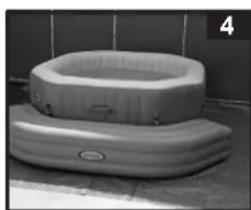 INTEX Spa inflatable bench - INSTRUCTIONS DE MONTAGE - 5