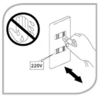 Zepter Aqueena Pro WT100 - Non utilizzato AqueenaPro se nelle vicinanze ci sono materiali gassosi, fi amme libere, materiali esplosivi o altamente infi ammabili. - 4