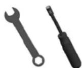 Napoleon ODKSM100 - TOOLS REQUIRED FOR ASSEMBLY (tools not included)   OUTILS REQUIS POUR L'ASSEMBLAGE (outils non inclus)   ERFORDERLICHE WERKZEUGE FÜR DIE MONTAGE (werkzeuge nicht enthalten) - 1