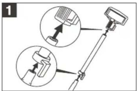 Kärcher FP 202 - Attach the handle. - 1