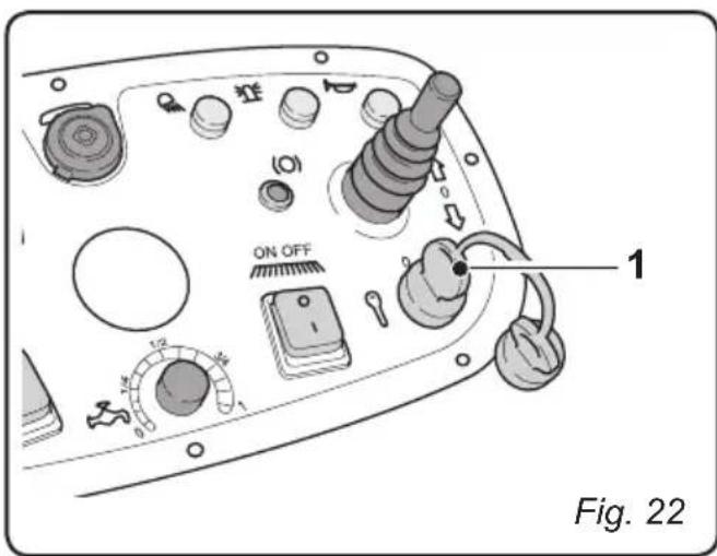 Ghibli S5 150S85 - 9.1.d - Fin d'utilisation et extinction (Fig. 22) - 1