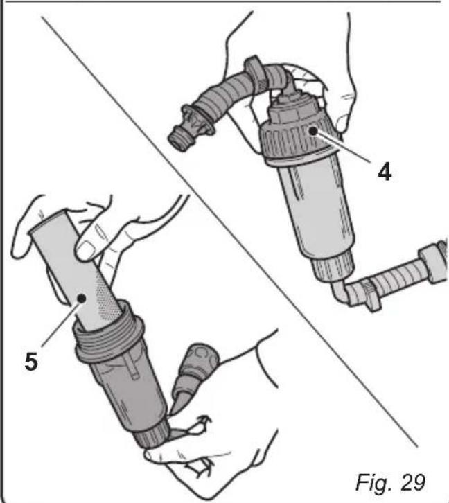 Ghibli S5 150S85 - 11.1.f - Control del estado de desgaste de laadena de direccion (Fig. 30) - 5
