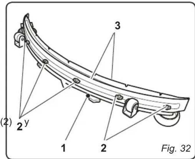 Ghibli S5 150S85 - 11.1.i - Sustitución de los cauchos de los faldones laterales (Fig 33) - 1