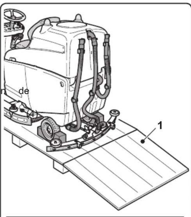 Ghibli S5 150S85 - 2.1.c - Descarga de laquina de la plataforma de madera (Figg. 4-5) - 1