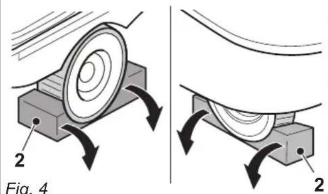 Ghibli S5 150S85 - 2.1.c - Unloading the machine from the wooden pallet (Fig. 4-5) - 2