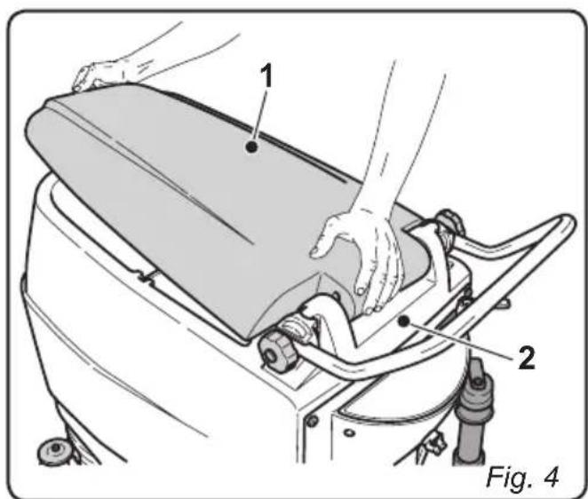Ghibli S1 45M45 - 3.1.b - Assembling the tank cover (Fig. 4) - 1