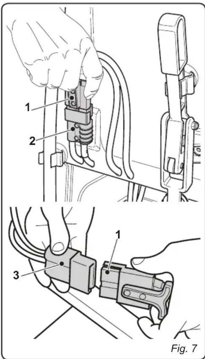 Ghibli S1 45M45 - 4.1.b - Carga de la bateria mediente cargador de baterias externo (fig. 7) - 1