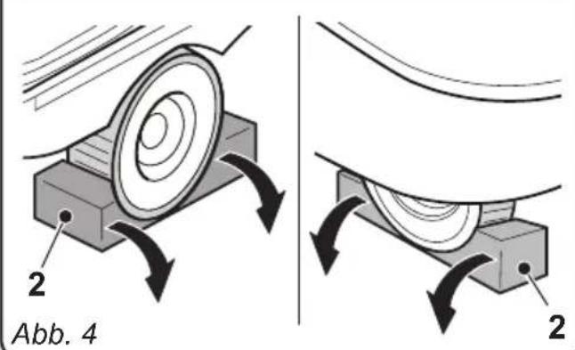 Ghibli S5 150S100 - 2.1.c - Abladen der Maschine von der Holzpalette (Abb. 4-5) - 2