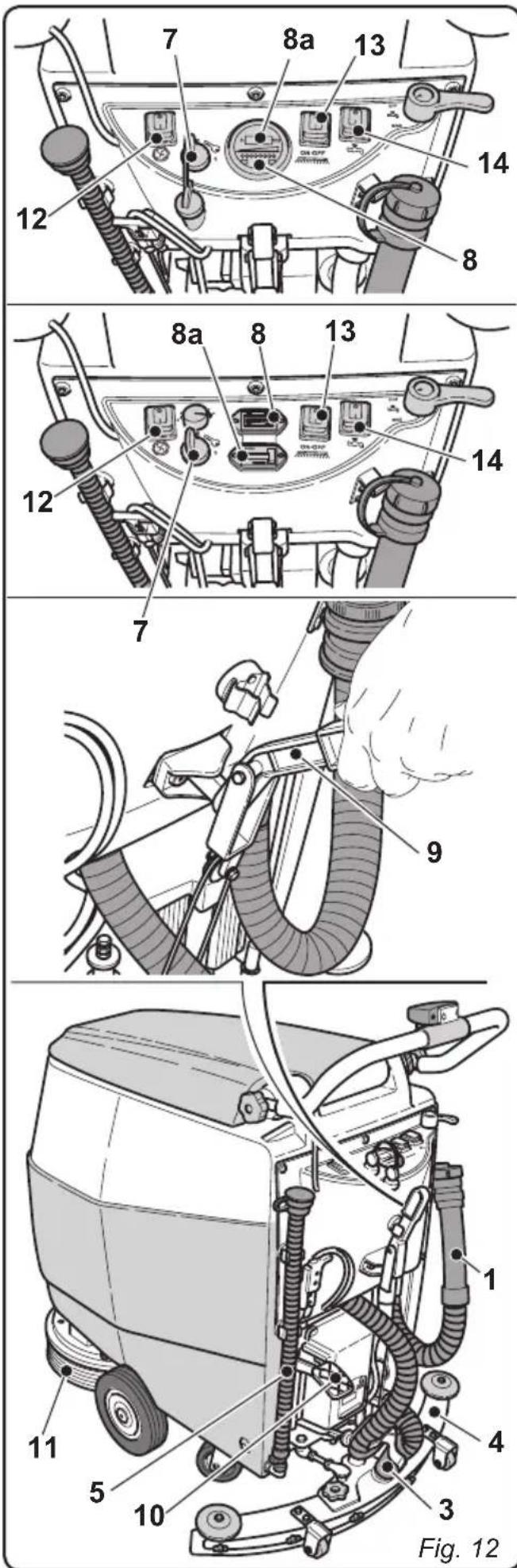 Ghibli S1 45D55 - Washing, brushing, drying cycle: - 1