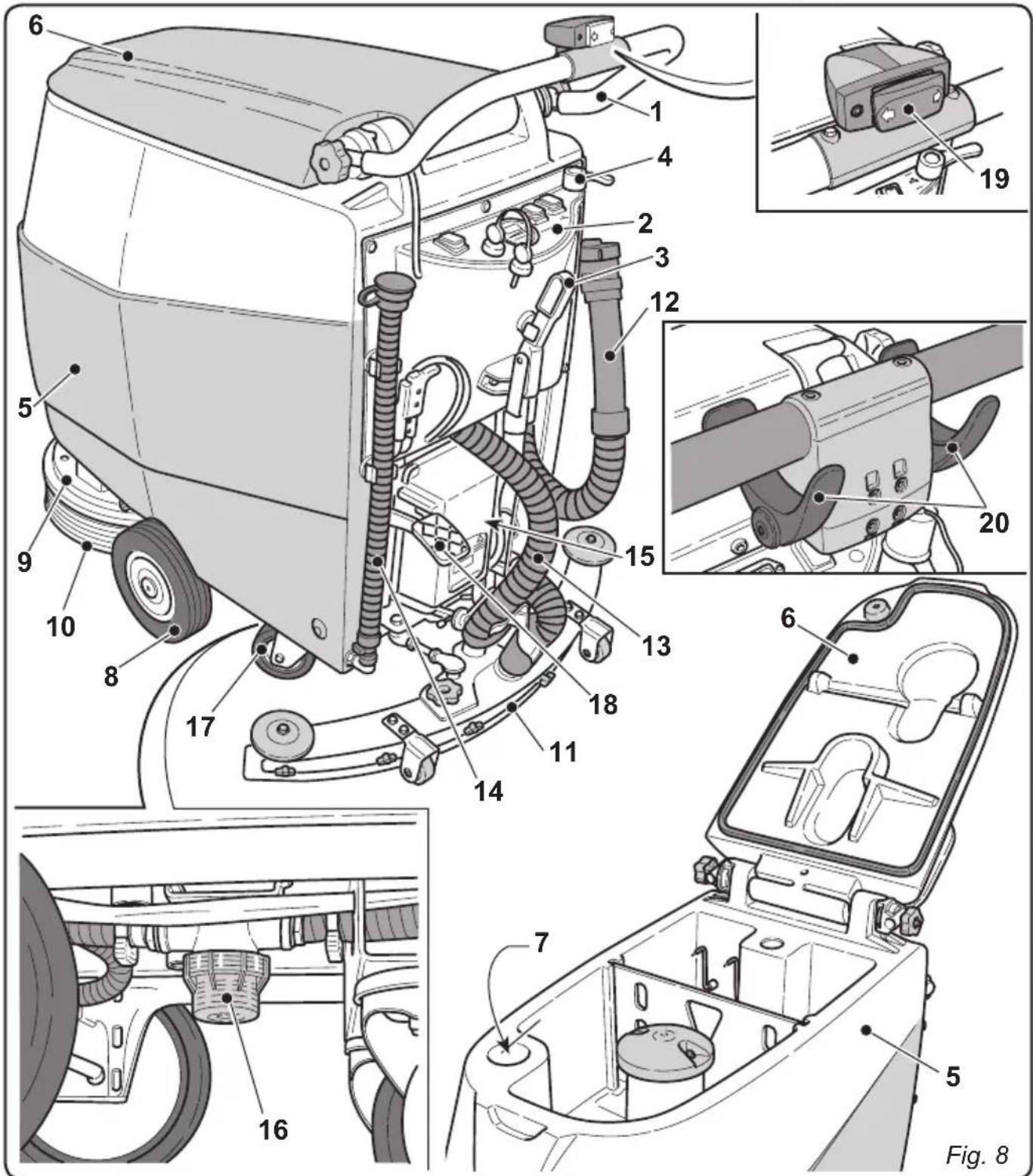 Ghibli S1 45D55 - CONOCIMIENTO DE LA MAQUINA (Fig. 8) - 1