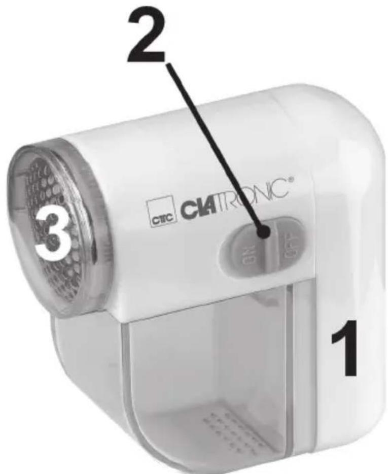 CLATRONIC MC 3240 - Übersicht der Bedienelemente - 1