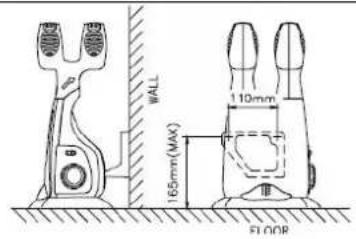 ALPINA SF7640 - Vægophængning af skotørreren: - 1