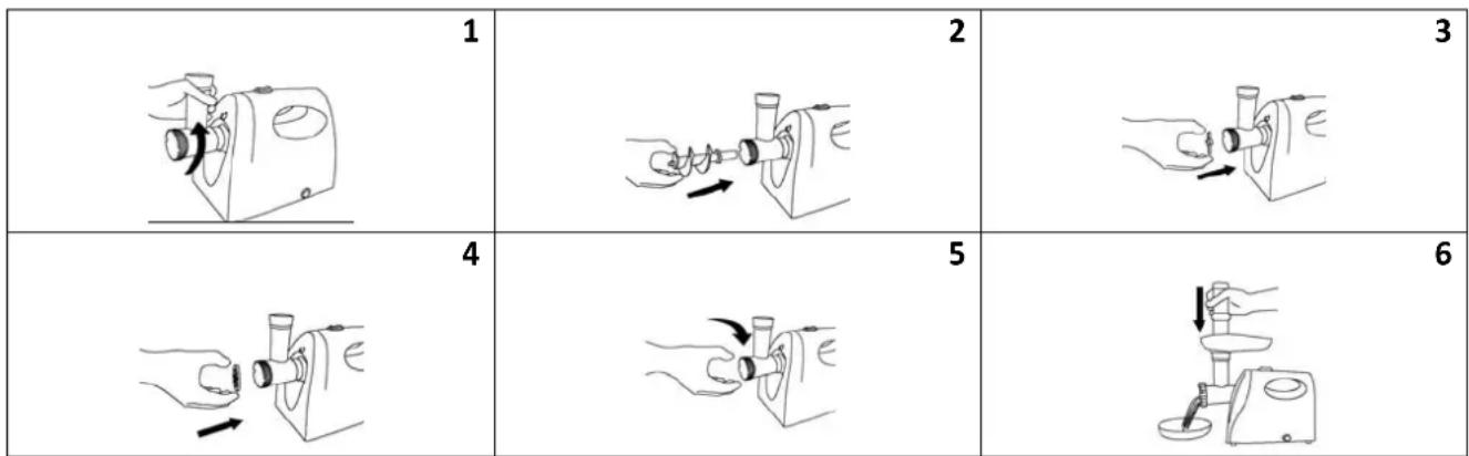 ALPINA SF4012 - INSTRUCTIONS D'UTILISATION Hachoir - 1