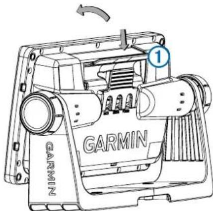 GARMIN EchoMAP 92sv - Retrait de l'appareil du support - 1