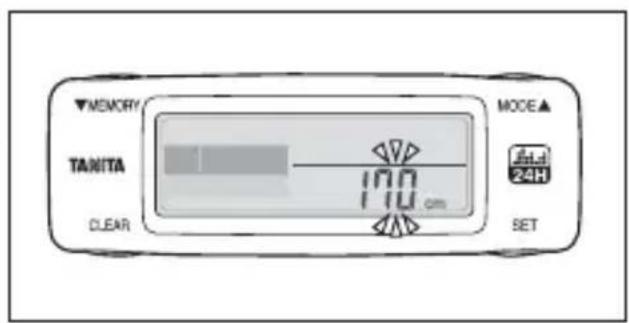 ▼MEMORY TANITA 170 cm CLEAR MODE▲ 24H SET