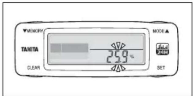 TANITA AM120 - Setting Your Body Fat Percentage - 1