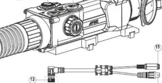 PULSAR Apex XD38 - Pulsante per calibratura del cannocchiale ("Cal"): - 6